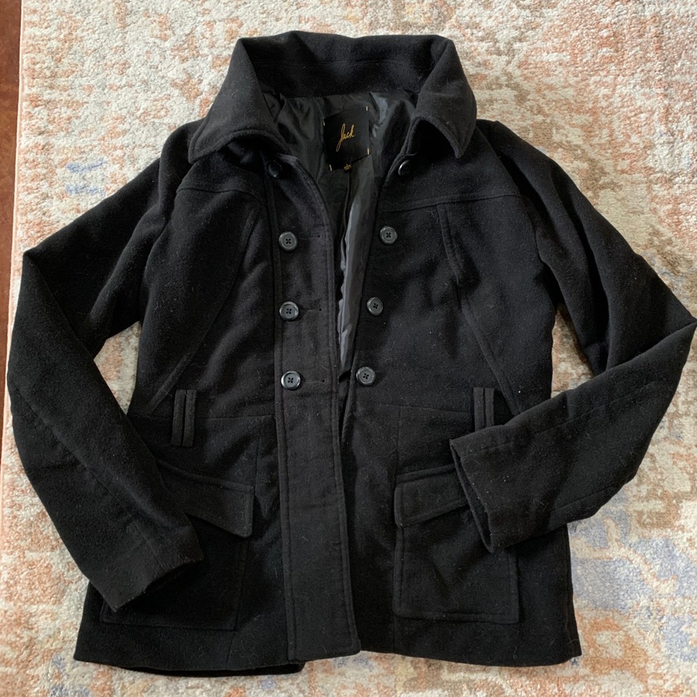 Black peacoat